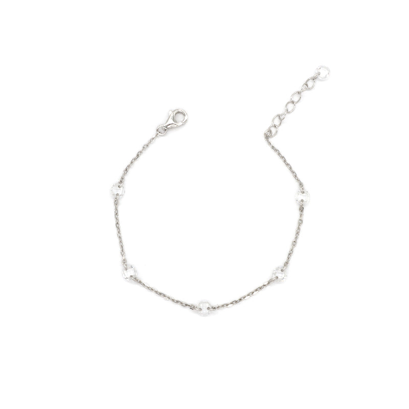 Trendy Jewelry Custom 925 Sterling Silver Bracelet With CZ
