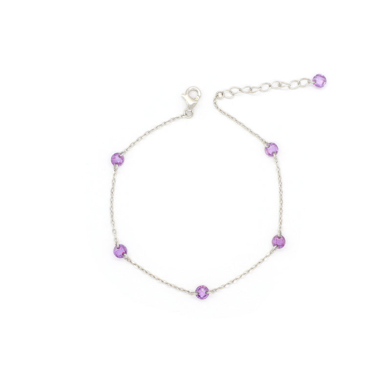 Trendy Jewelry Custom 925 Sterling Silver Bracelet With CZ