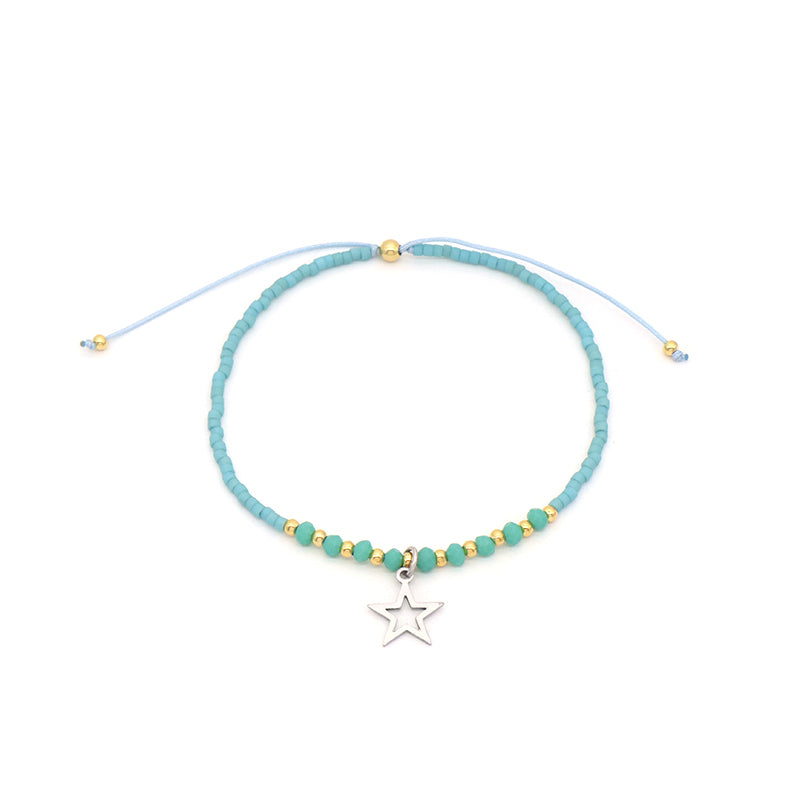 Newest Wholesale Custom Handmade Adjustable 925 Sterling Silver Pendant MIYUKI Natural Stone Bracelet For Gift Women