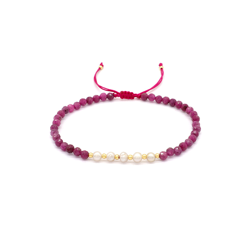 Custom Fashion Handmade Wholesale Women Adjustable OEM Macrame MIYUKI Natural Stone Bracelet