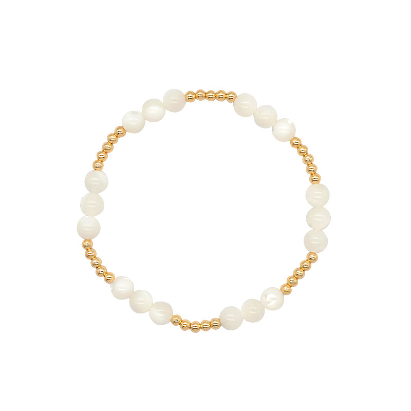 New Design Wholesale Custom Fashion Jewelry Handmade Handmade Elastic Natural Fresh Water Pearl Bracelet For Women