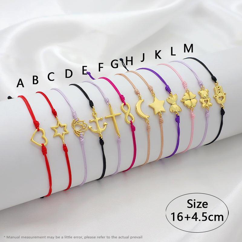 Wholesale Custom Handmade OEM Manufacture Adjustable Hand-Woven Thread 925 Sterling Silver Charms Braided Colorful Cotton Wire Bracelet Jewelry Bangle Bracelet