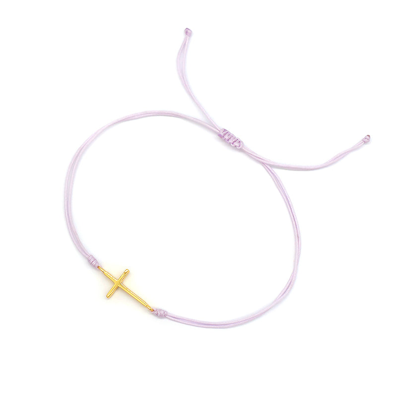 Wholesale Custom Handmade OEM Manufacture Adjustable Hand-Woven Thread 925 Sterling Silver Charms Braided Colorful Cotton Wire Bracelet Jewelry Bangle Bracelet
