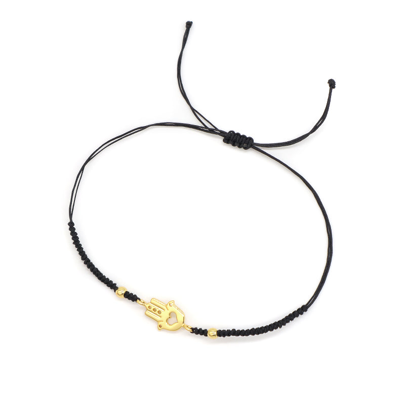 Wholesale Custom Handmade OEM Manufacture Adjustable Hand-Woven Thread 925 Sterling Silver Charms Braided Colorful Cotton Wire Bracelet Jewelry Bangle Bracelet