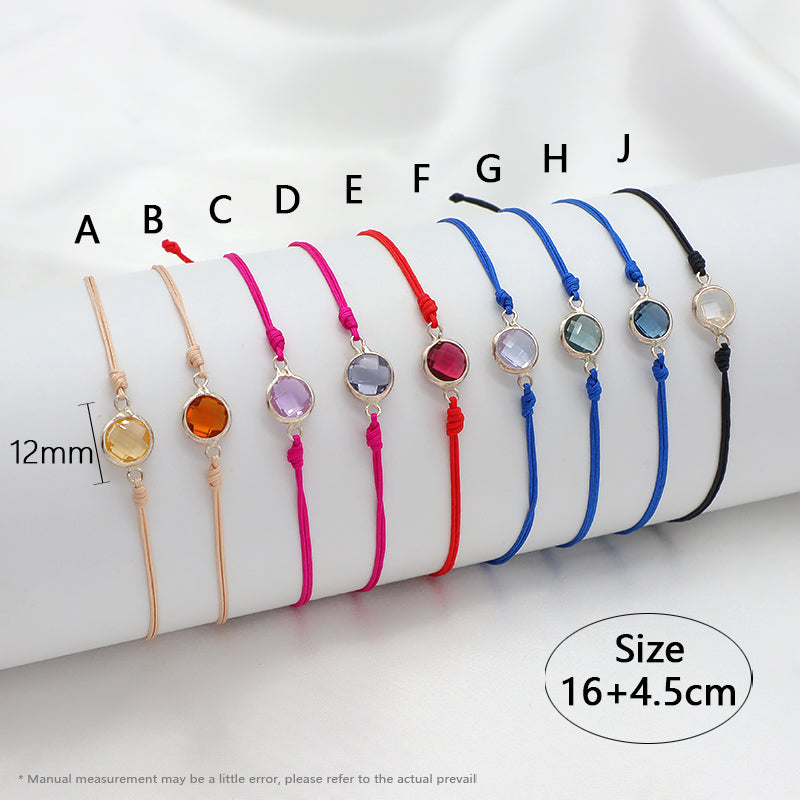 Handmade OEM Manufacture Custom Fashion Gift Braided Multicolour Rope Adjustable 925 Sterling Silver CZ Charm Bracelet For Teen Girl Women