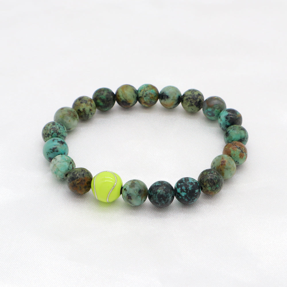8mm Natural Stone Beads Handmade Adjustable Elastic Bracelet