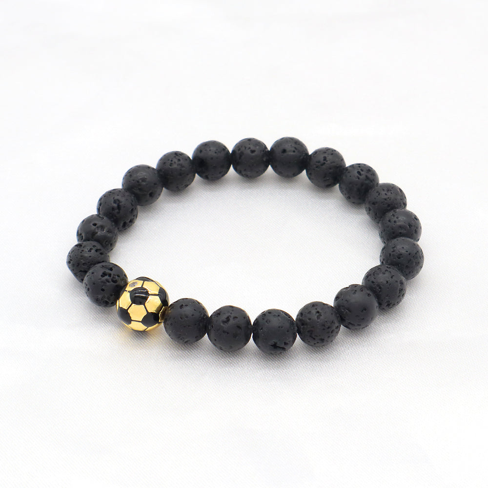 8mm Natural Stone Beads Handmade Adjustable Elastic Bracelet