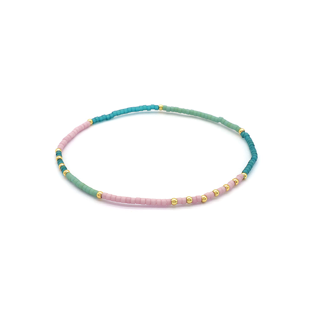 Custom Handmade Trendy Fine Bangles Jewelry for Women Gold Plated Charm Miyuki Bracelet