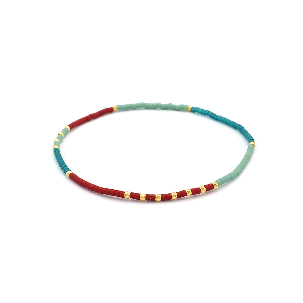 Custom Handmade Trendy Fine Bangles Jewelry for Women Gold Plated Charm Miyuki Bracelet