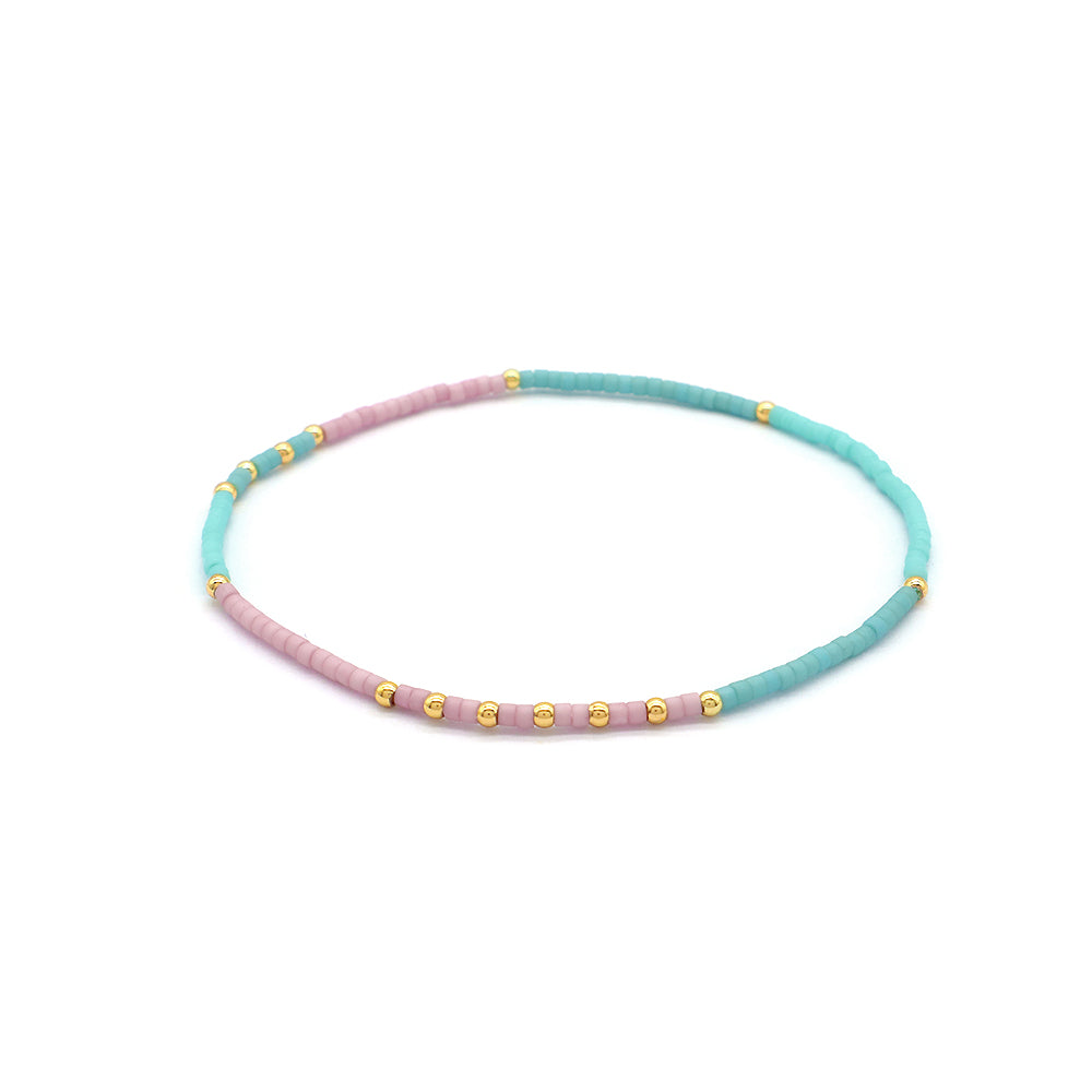 Custom Handmade Trendy Fine Bangles Jewelry for Women Gold Plated Charm Miyuki Bracelet