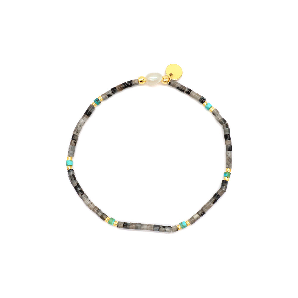 Custom Handmade Fashion Natural Stone Miyuki Beads Fresh Water Pearl Charm Bracelet