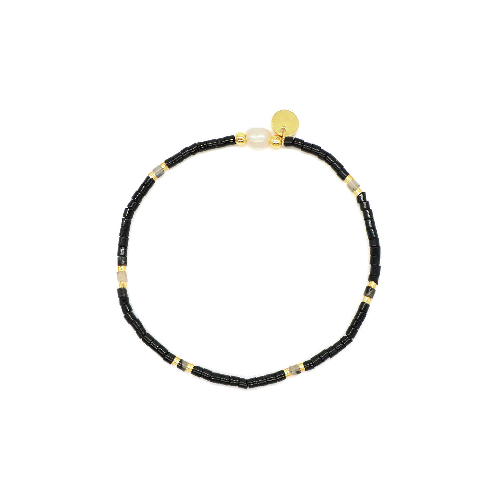 Custom Handmade Fashion Natural Stone Miyuki Beads Fresh Water Pearl Charm Bracelet
