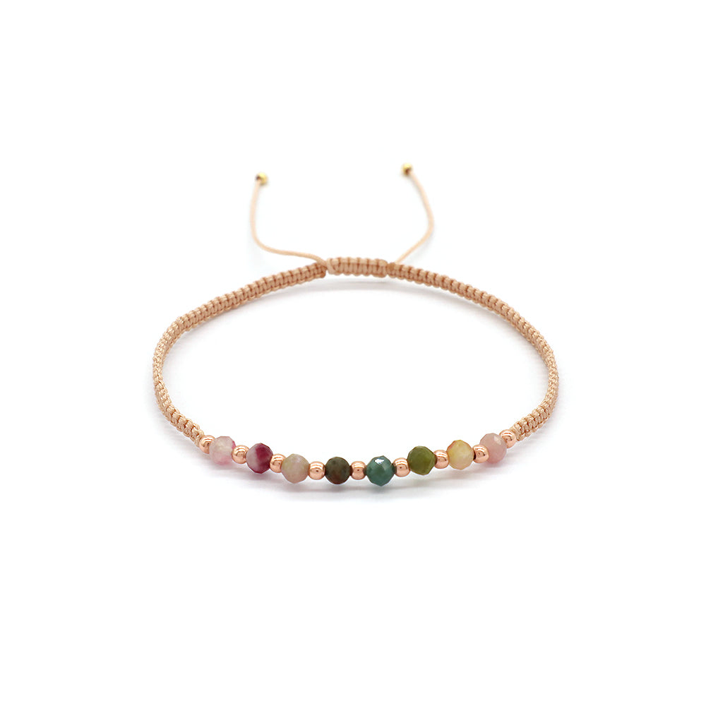 Handmade Customizable 925 Sterling Silver Cotton Thread Rhodium Plated Bracelet