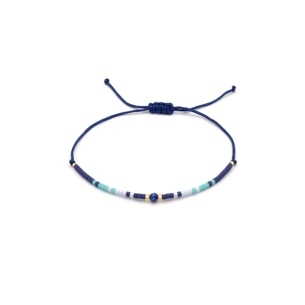 Handmade Customizable Miyuki Beads Bracelet With Natural Stone Bracelet