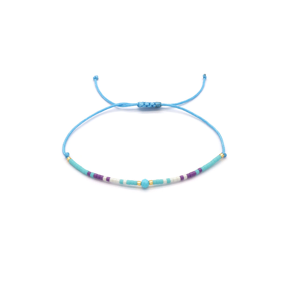 Handmade Customizable Miyuki Beads Bracelet With Natural Stone Bracelet