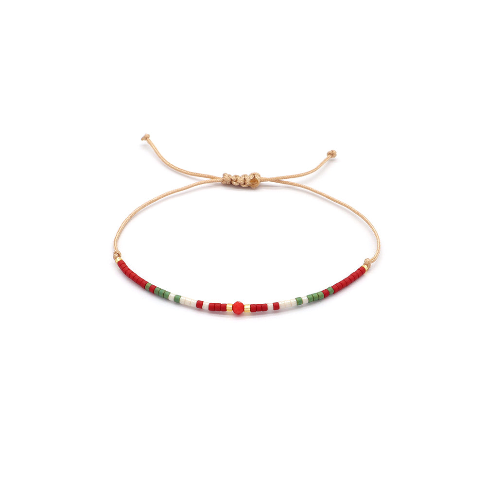 Handmade Customizable Miyuki Beads Bracelet With Natural Stone Bracelet