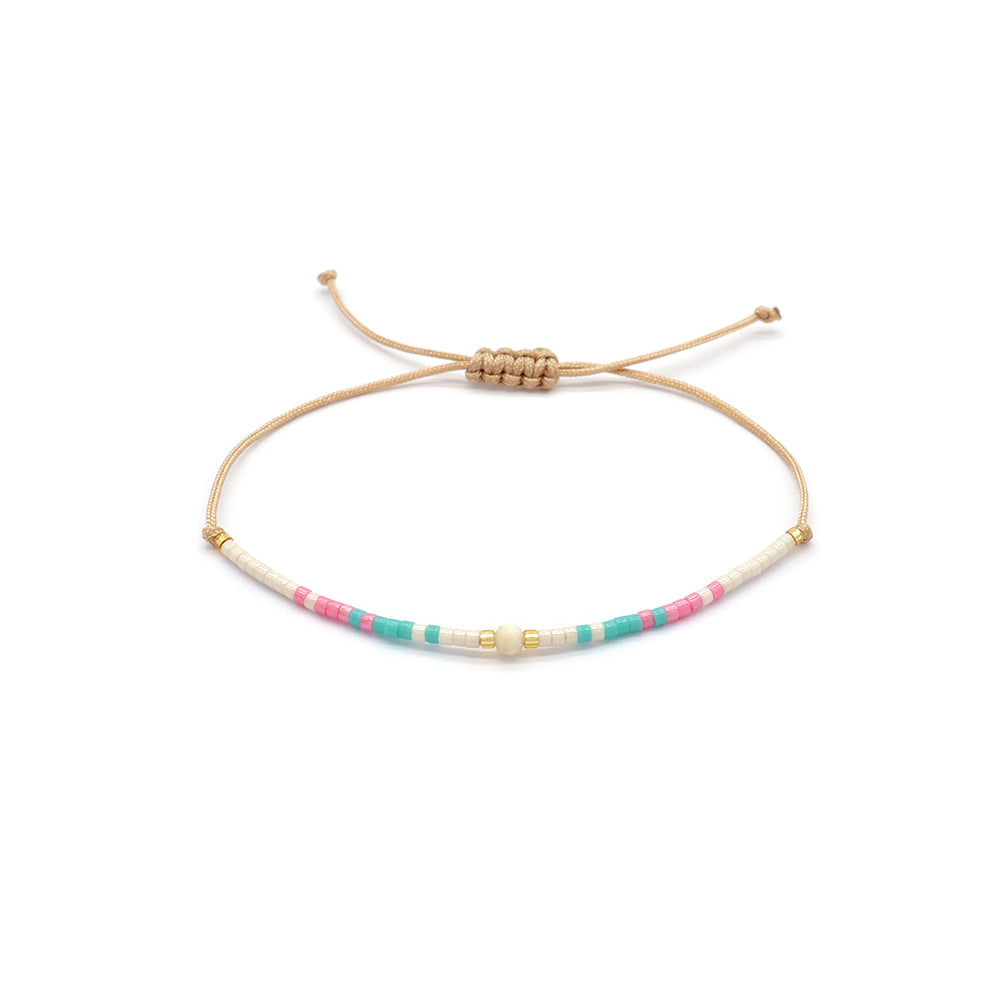 Handmade Customizable Miyuki Beads Bracelet With Natural Stone Bracelet
