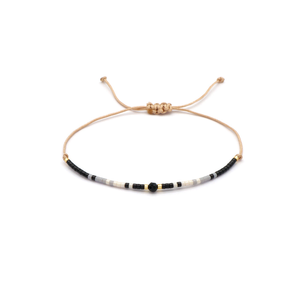 Handmade Customizable Miyuki Beads Bracelet With Natural Stone Bracelet