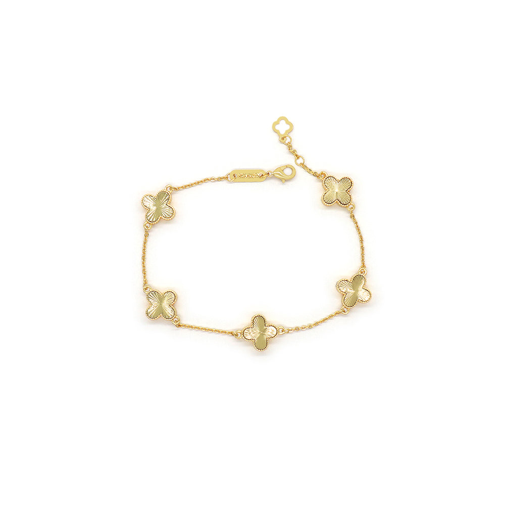 Handmade Customizable 7/9/11 mm Charm Brass Bracelet