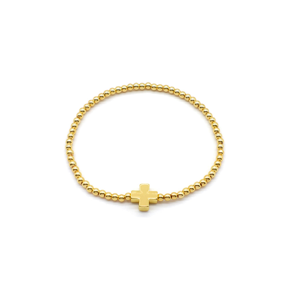 Handmade Customizable Miyuki Bracelet With Brass Charms Brass Bracelet