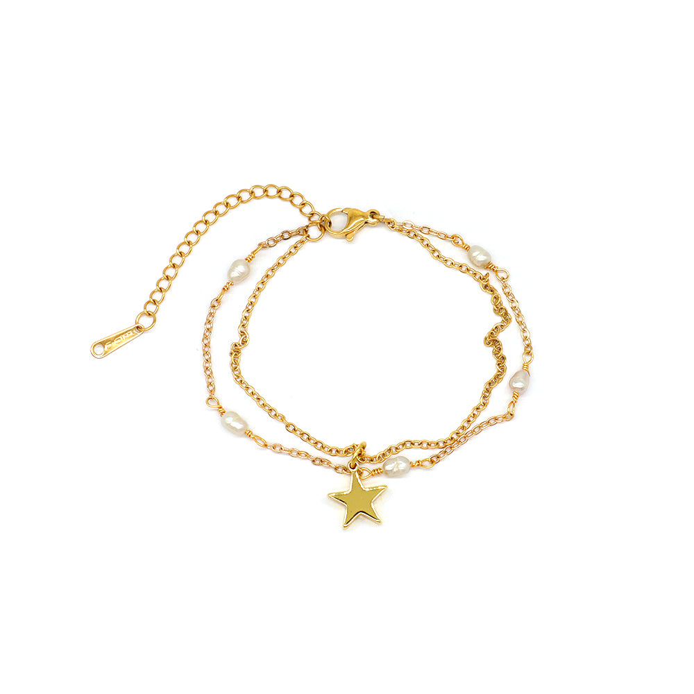 Handmade Custom Natural Stone Double Layer Bracelet