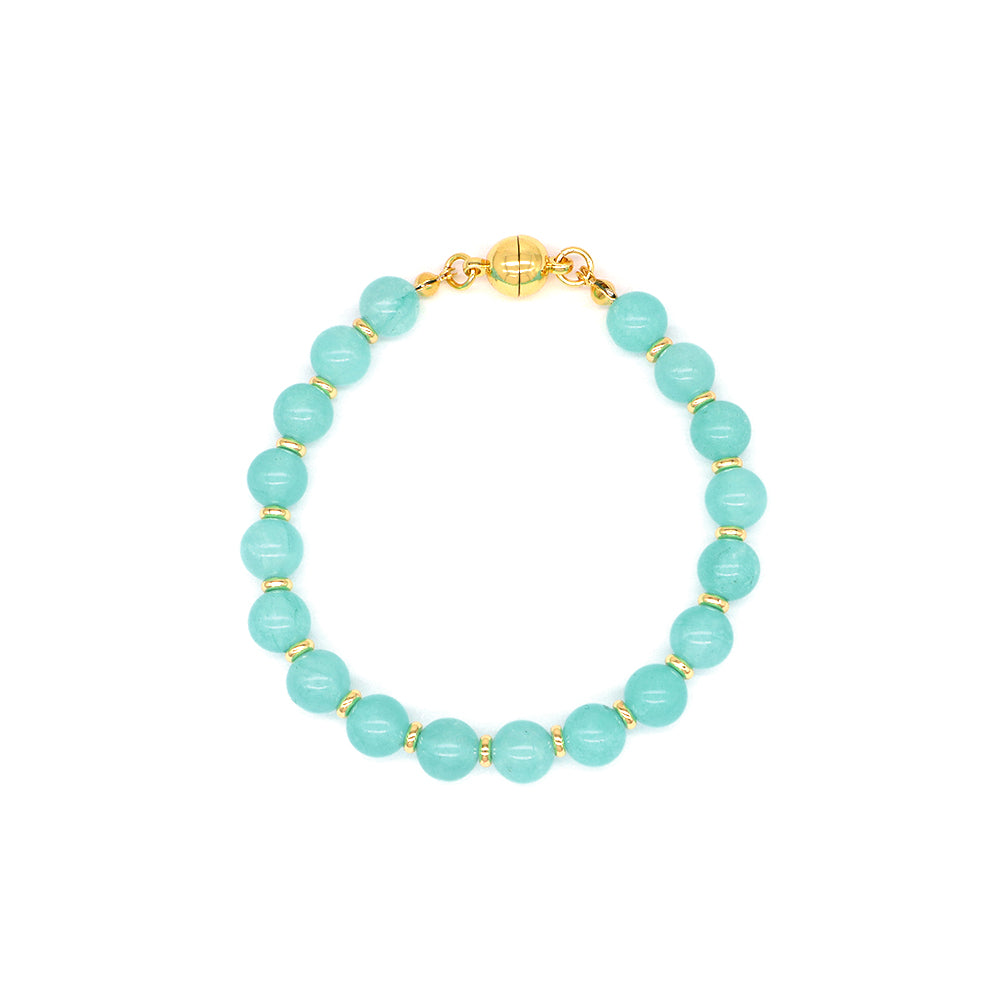 Handmade Customizable 8mm Natural Stone Beads Bracelet
