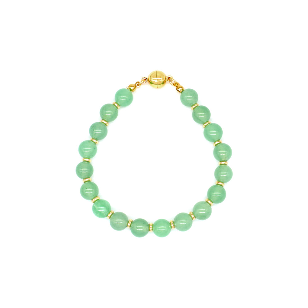 Handmade Customizable 8mm Natural Stone Beads Bracelet