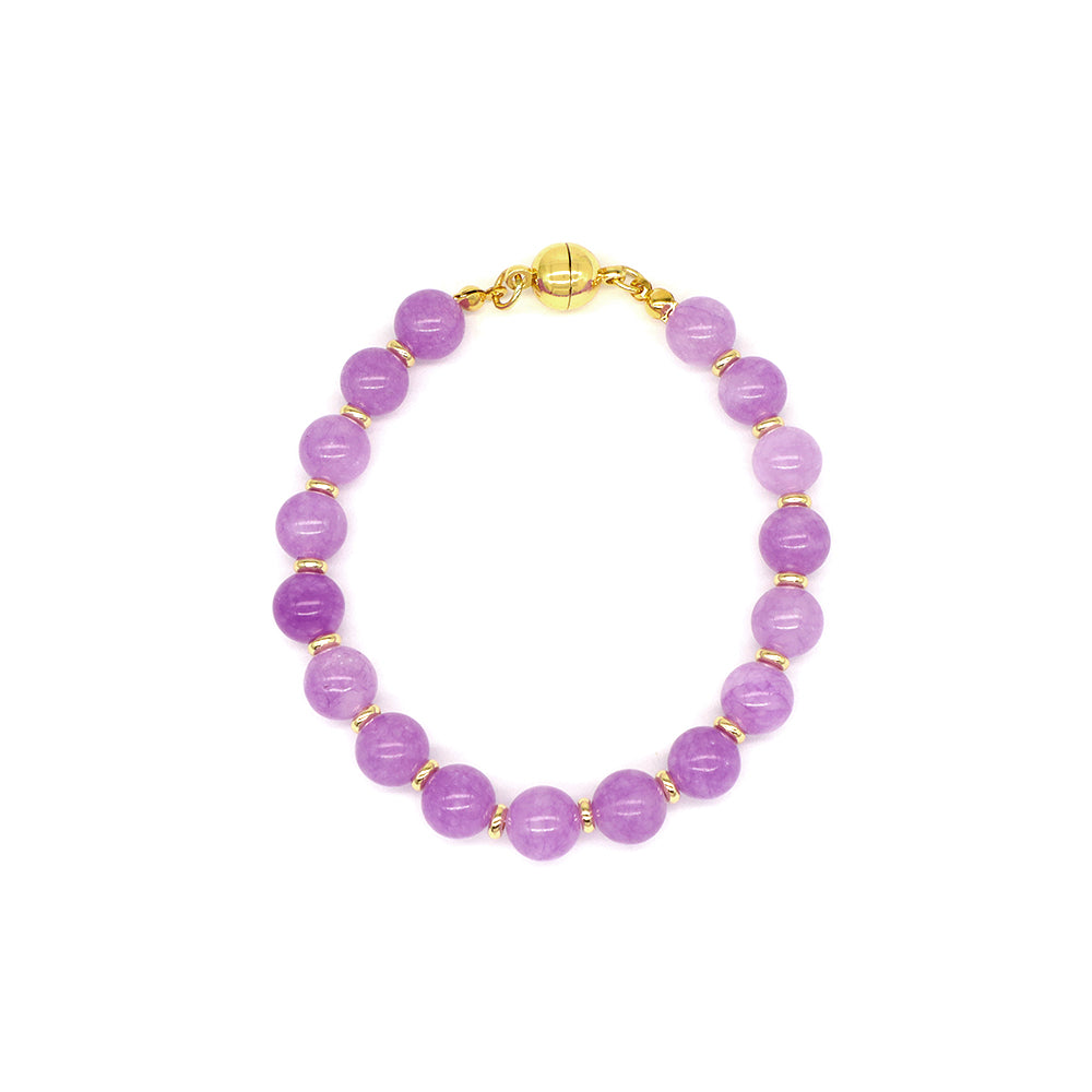 Handmade Customizable 8mm Natural Stone Beads Bracelet