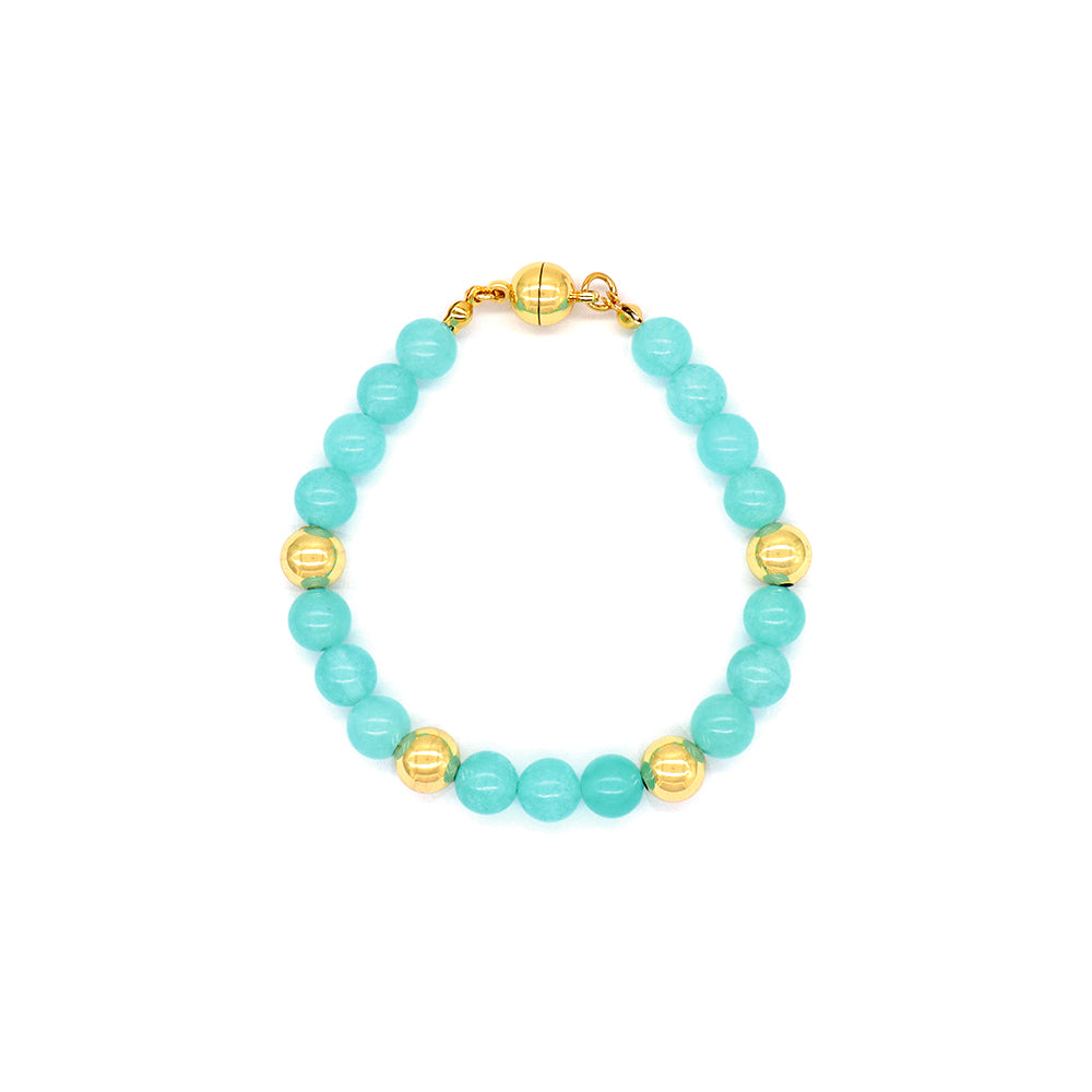 Handmade Customizable 8mm Natural Stone Beads Bracelet