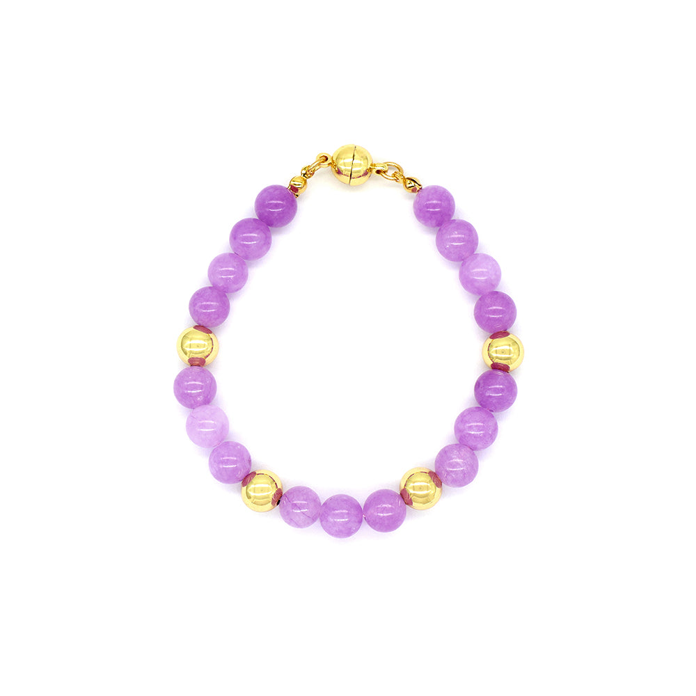 Handmade Customizable 8mm Natural Stone Beads Bracelet