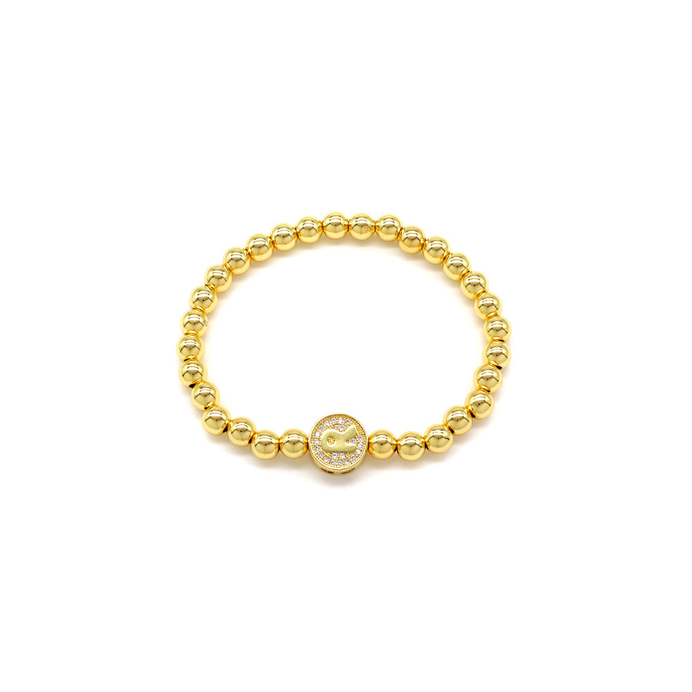 Handmade Customizable 4mm / 6mm Brass Beads Bracelet