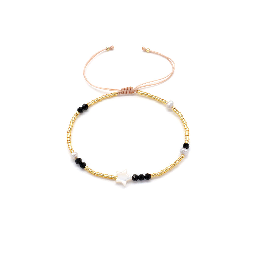 Handmade Customizable Miyuki Beads Bracelet With Natural Stone Fresh Water Pearl Shell Charm
