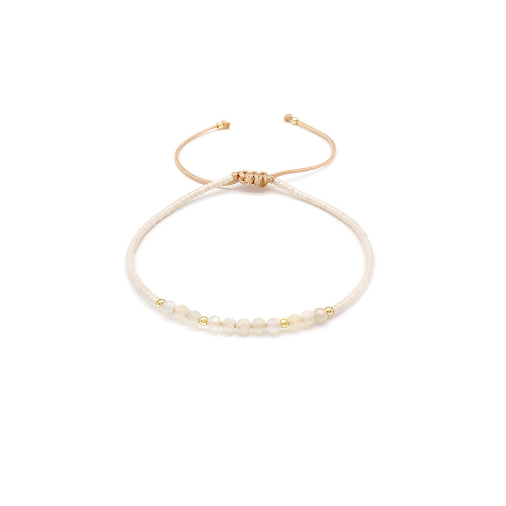 Handmade Customizable Miyuki Beads Bracelet With Natural Stone Beads