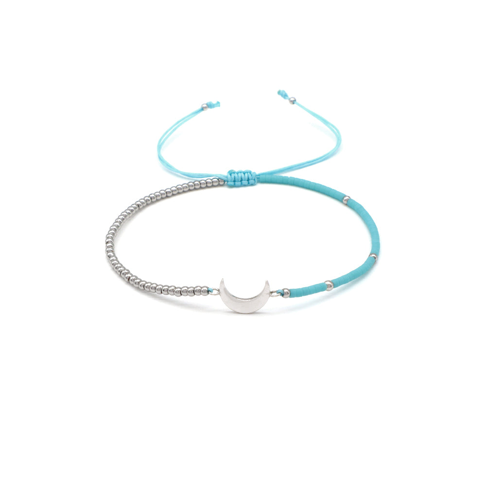 Handmade Customizable Miyuki Beads Bracelet With 925 Silver Charm