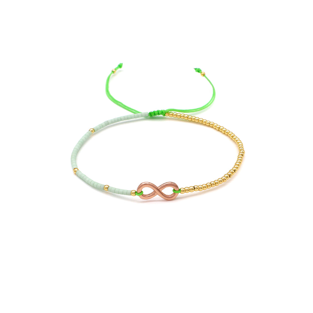 Handmade Customizable Miyuki Beads Bracelet With 925 Silver Charm