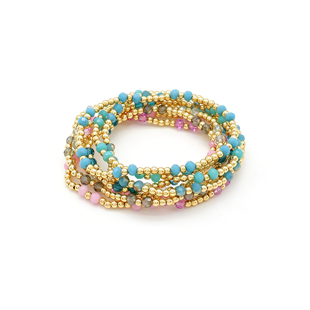 Handmade Custom Colorful Glass Crystal Bracelet