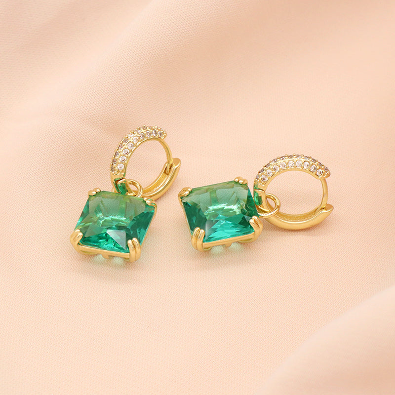 China Factory Manufacture Wholesale Various Custom Dangle Earrings Stud Gold Plated Glass Crystal Hoop Earrings For Women Gift