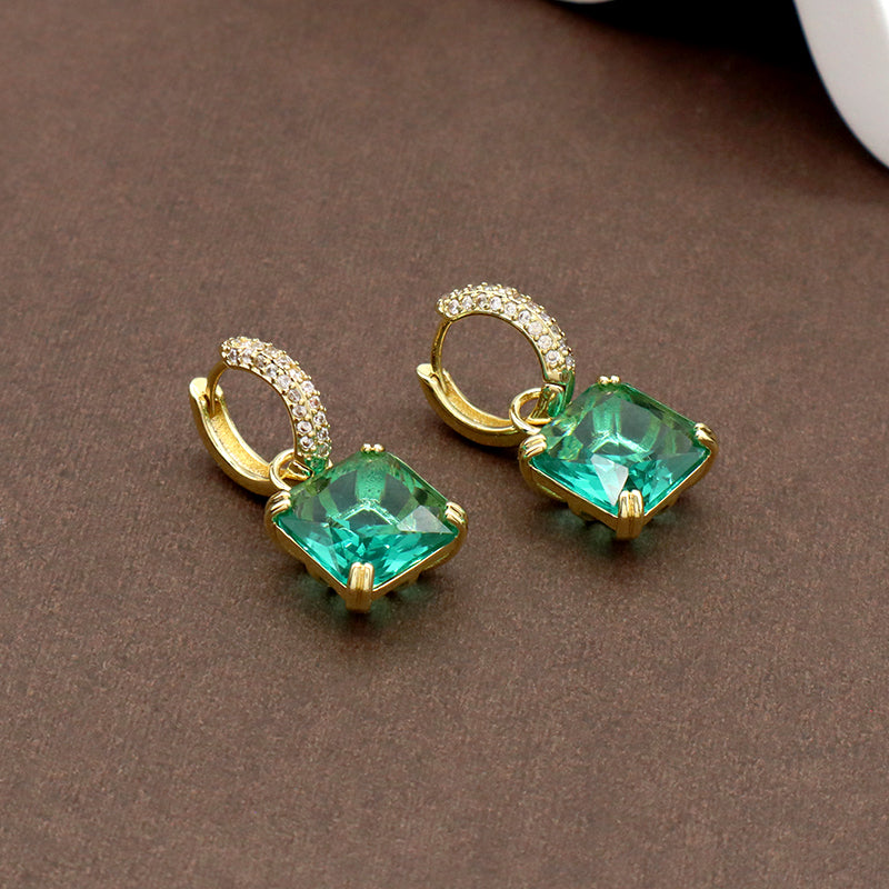 China Factory Manufacture Wholesale Various Custom Dangle Earrings Stud Gold Plated Glass Crystal Hoop Earrings For Women Gift
