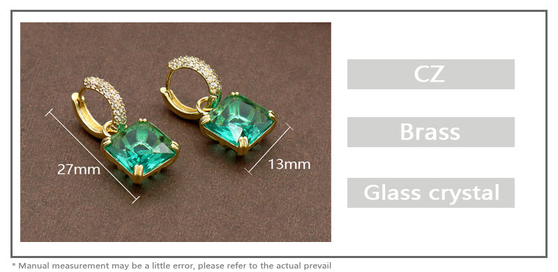 China Factory Manufacture Wholesale Various Custom Dangle Earrings Stud Gold Plated Glass Crystal Hoop Earrings For Women Gift