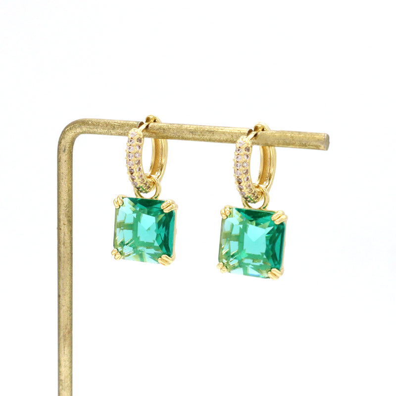 China Factory Manufacture Wholesale Various Custom Dangle Earrings Stud Gold Plated Glass Crystal Hoop Earrings For Women Gift