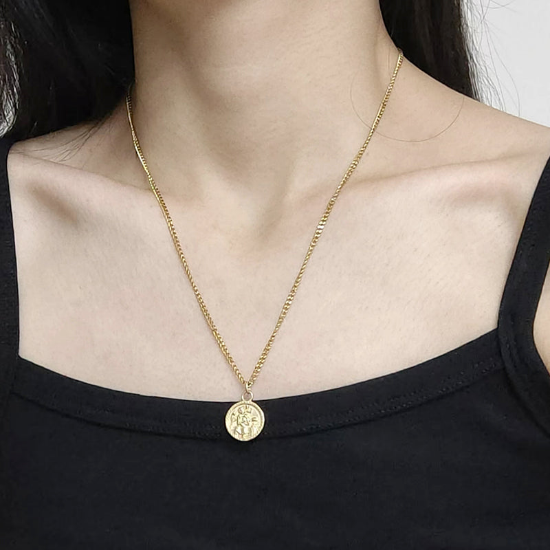 Newest Custom Wholesale Fashion Pendant Jewelry Gift Stainless Steel Pendant Necklace Gold Plated Necklace