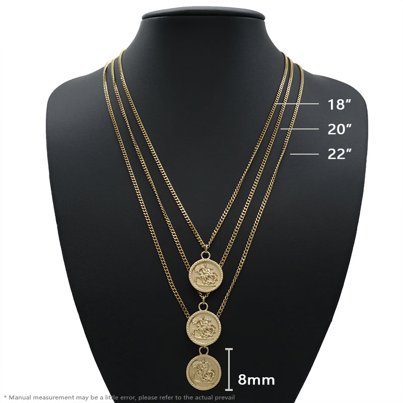 Newest Custom Wholesale Fashion Pendant Jewelry Gift Stainless Steel Pendant Necklace Gold Plated Necklace