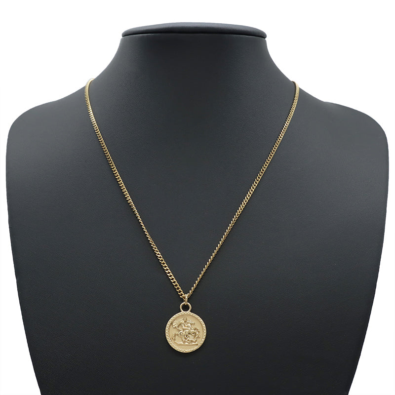 Newest Custom Wholesale Fashion Pendant Jewelry Gift Stainless Steel Pendant Necklace Gold Plated Necklace