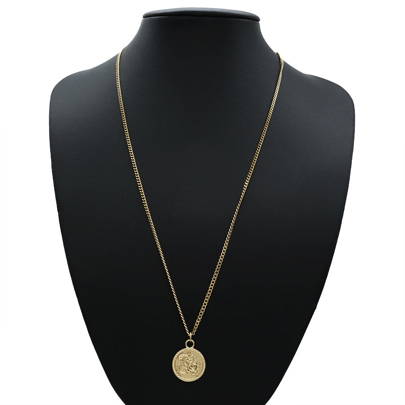 Newest Custom Wholesale Fashion Pendant Jewelry Gift Stainless Steel Pendant Necklace Gold Plated Necklace