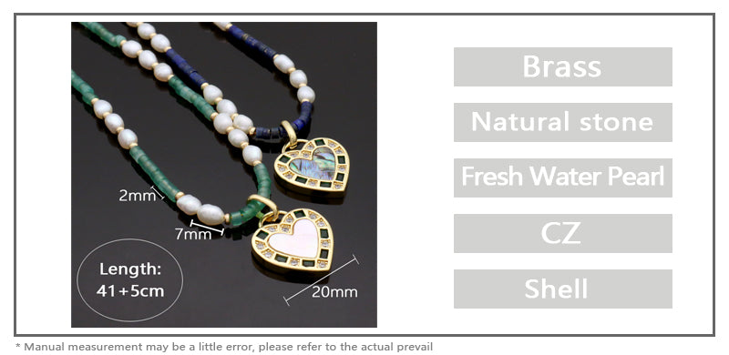 OEM Factory Wholesale Customized Handmade China Factory Women Gold Plated Shell Pendant Fresh Water Pearl Natural Stone Necklace