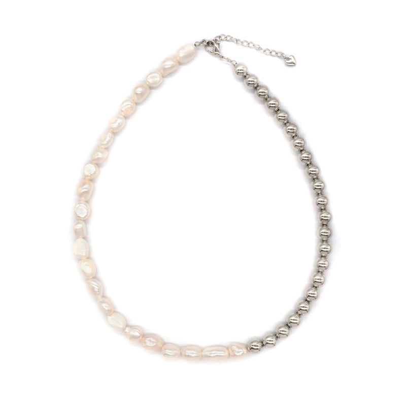 Newest Design Necklace Jewelry Women Gold Plated Brass Gold plated Fresh Water Pearl Necklace