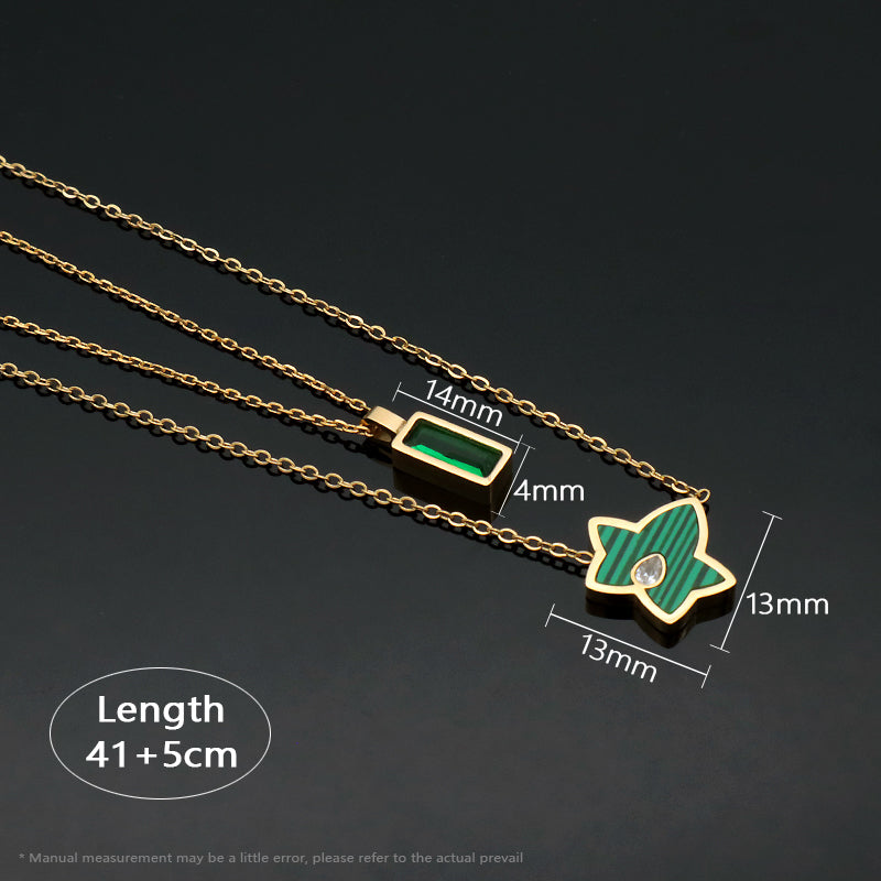 Newest Customized Wholesale Fashion Design Gold Plated Chain Stainless Steel Chain Jewelry Shell CZ Pendant Necklace