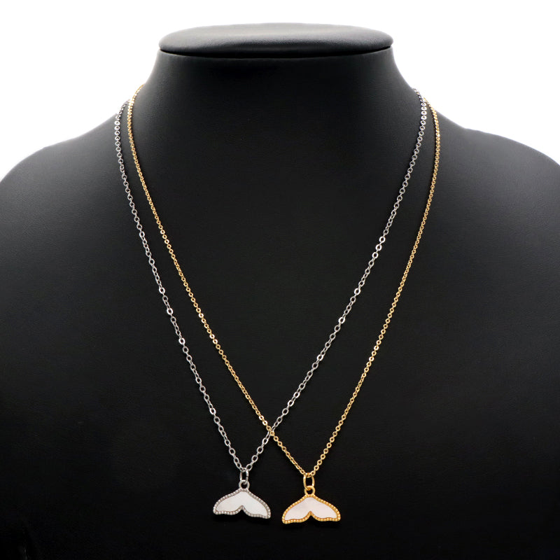 Fashion Design Customized Wholesale Gold Plated Chain Brass Chain Newest Jewelry Various Shell Charm Pendant Necklace