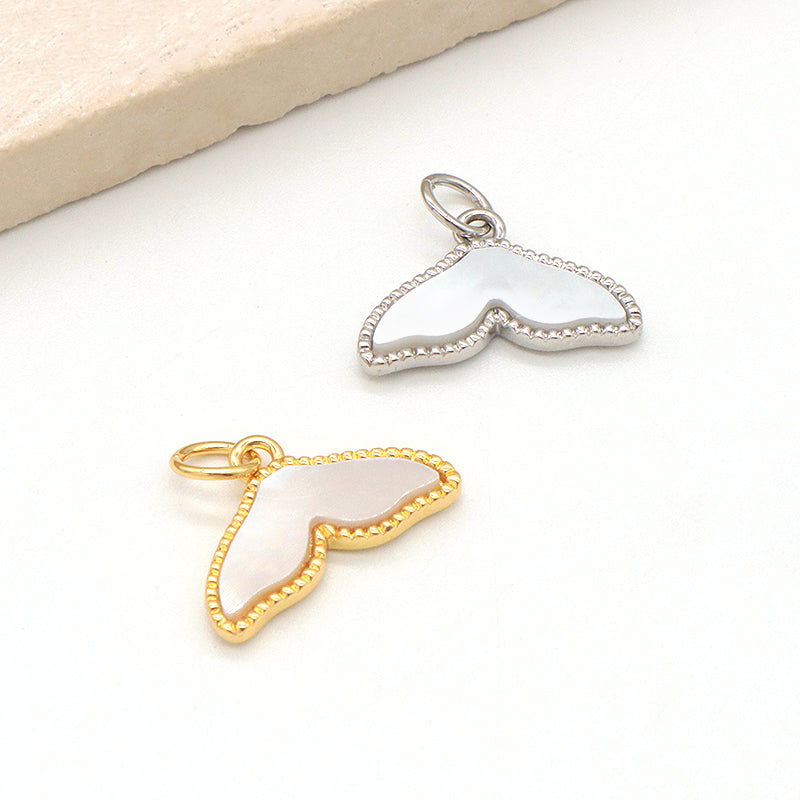 Fashion Design Customized Wholesale Gold Plated Chain Brass Chain Newest Jewelry Various Shell Charm Pendant Necklace