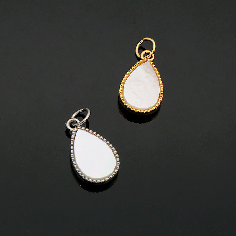 Newest Wholesale Custom Manufacture Factory Necklace Women Gold Plated Waterdrop Shell Pendant For Necklace Jewelry